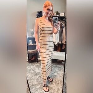 Striped Sleeveless Dress